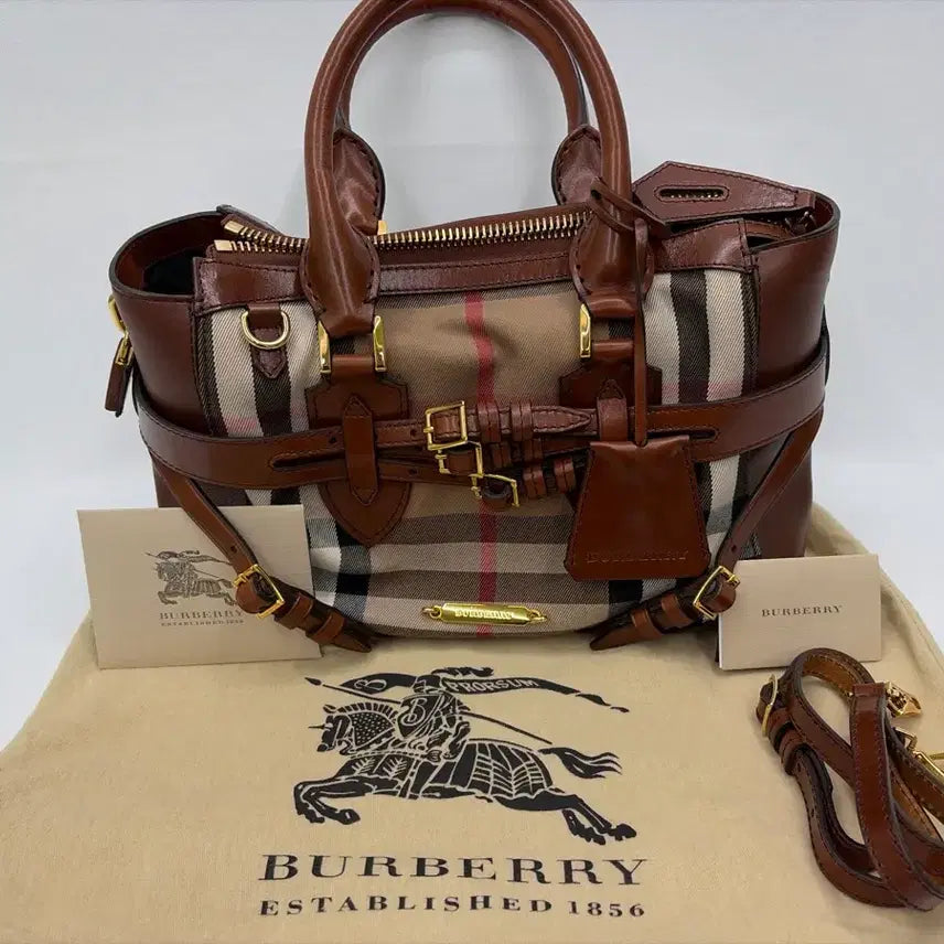[BUNJANG] Burberry Gladstone 2-Way Bag / 버버리 하우스체크 토트백