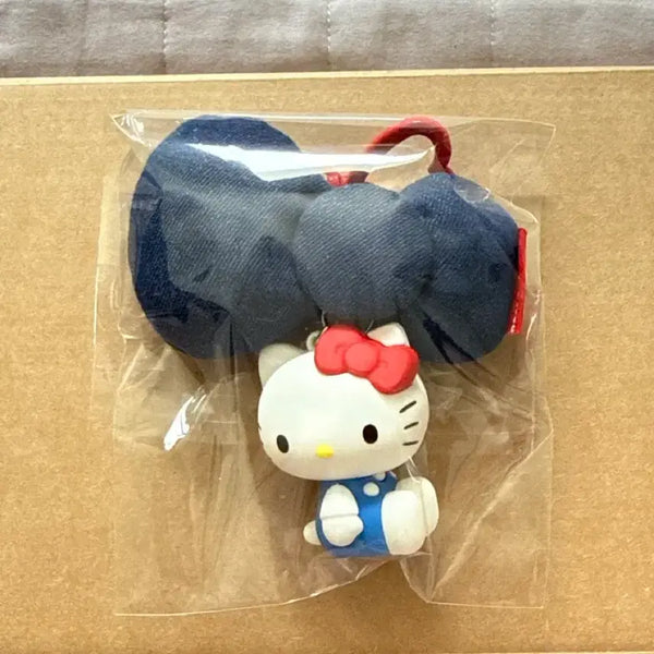 [BUNJANG] Hello Kitty Denim Ribbon Keyring / 헬로키티 데님 리본 키링 새상품