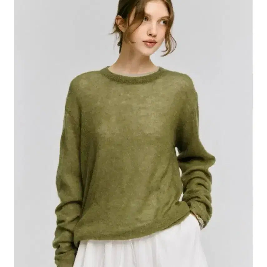 [BUNJANG] Depound Knit Olive / 드파운드 니트(정가 138,000원)