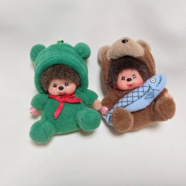 [BUNJANG] Monchhichi Marimo Mini Strap Keychain / 몬치치 곰 . 마리모 미니 스트랩 키링