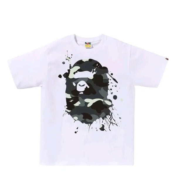 [BUNJANG] BAPE City Camo Painting Ape Head Short Sleeve T-Shirt White XL / [새상품] XL  베이프 반팔 티셔츠 화이트 시티 카모 페인팅 헤드