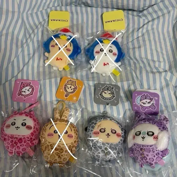[BUNJANG] Chiikawa x Don Quijote Leopard Print Mascot Keychain / 치이카와 돈키호테 호피 마스코트 키링