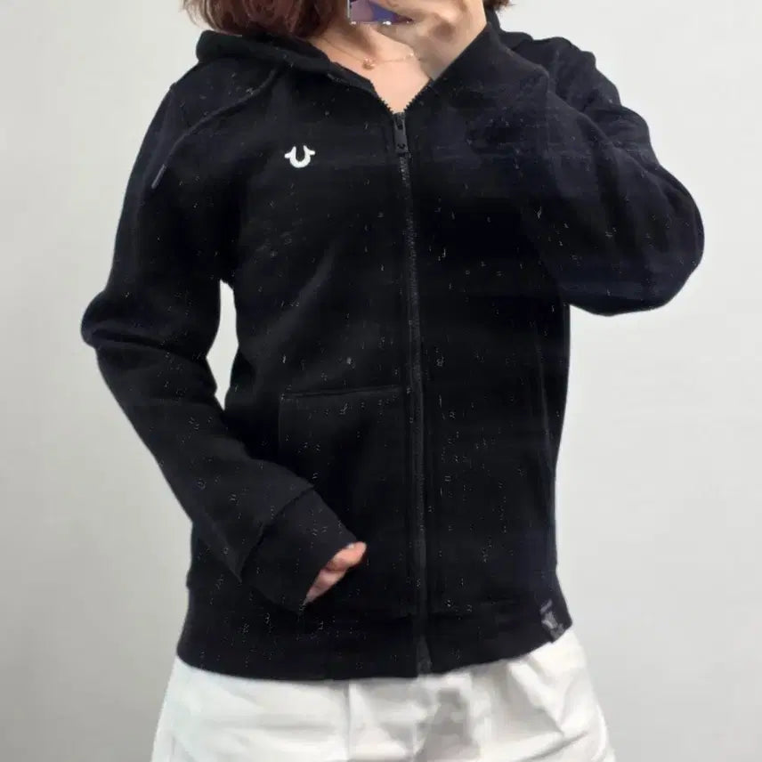 [BUNJANG] True Religion Black Hoodie Zip-Up Size S / [프립]S/트루릴리젼 후드집업 블랙