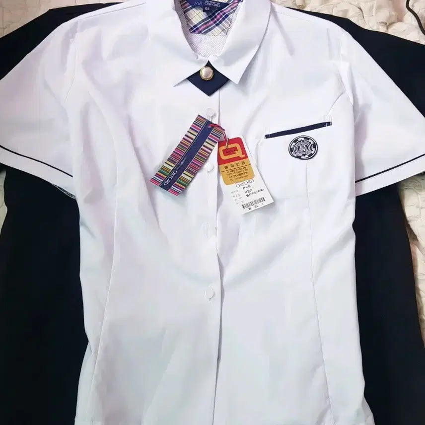 [BUNJANG] Namhan Girls' High School Summer Uniform Blouse (Set of 2) / 남한고 여자 하복블라우스 생활복