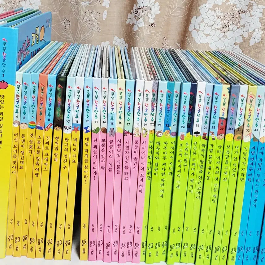 [BUNJANG] Kyowon Smart Hangeul Button Complete Set (38 Books) / [교원] 똑똑한글단추 전집(38권) 택포