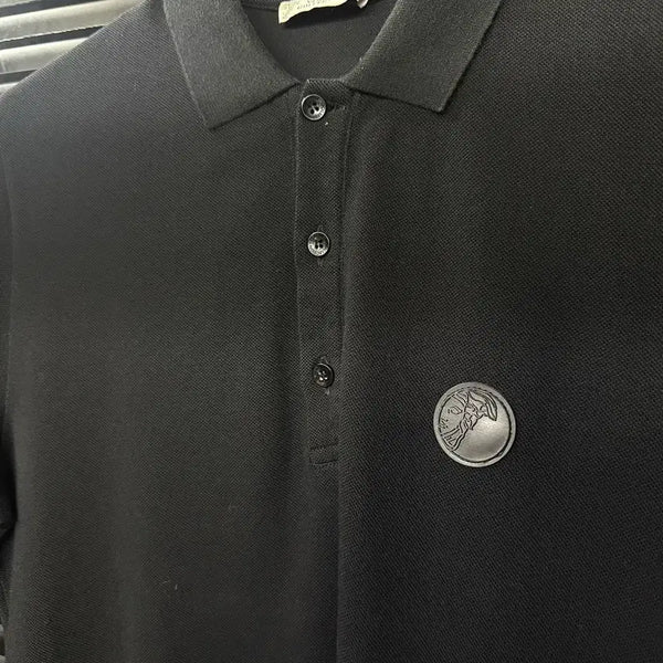 [BUNJANG] Versace Collection Black Short Sleeve Polo Shirt / 베르사체 정품 컬렉션 블랙 검정 반팔 PK 카라티 S 명품 이태리 메두사