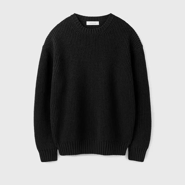 [BUNJANG] UNIONBLUE Laundry Cotton Knit Black XL / 유니온블루 런드리 코튼 니트 블랙 XL