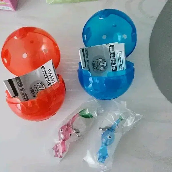 [BUNJANG] Pikmin Majirushi Gacha Keyring Figure Capsule Set / 일괄판매)) 피크민 메지루시 가챠 키링 피규어 캡슐 2종
