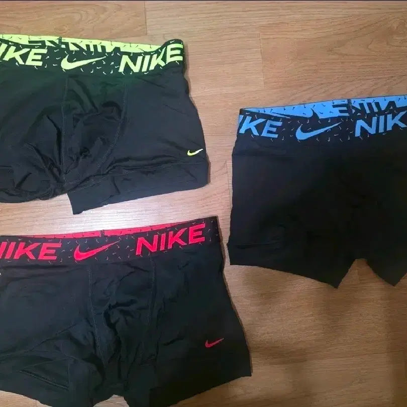 [BUNJANG] Nike Men's Boxer Briefs (Fluorescent/Red/Blue) - Size S / 나이키 남성 속옷 복서 팬티 S (형광/레드/블루)