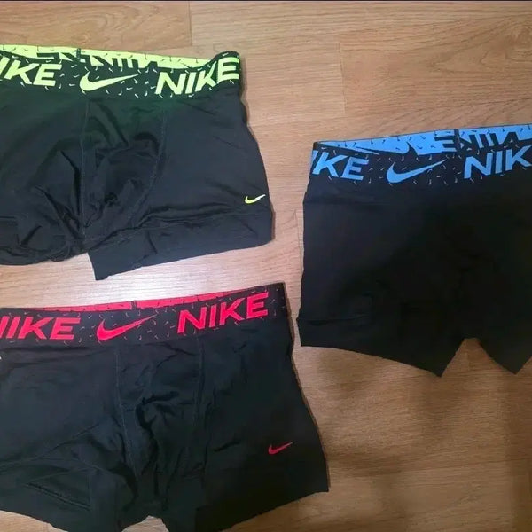 [BUNJANG] Nike Men's Boxer Briefs (Fluorescent/Red/Blue) - Size S / 나이키 남성 속옷 복서 팬티 S (형광/레드/블루)