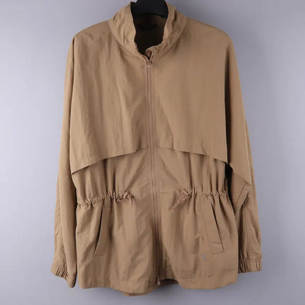 [BUNJANG] XEXYMIX High-Neck Out-String Windbreaker Ash Camel (M) / (여성) 젝시믹스 하이넥 아웃스트링 바람막이 애쉬카멜 (M)