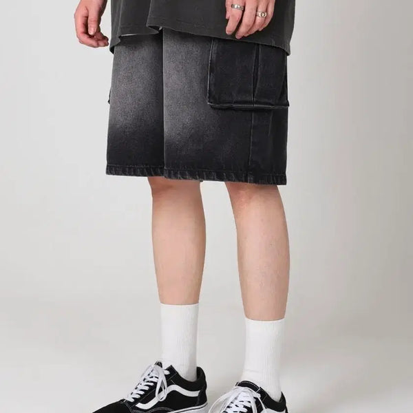 [BUNJANG] Avandress Cargo Denim Bermuda Shorts / 아반드레스 카고 데님 버뮤다 팬츠