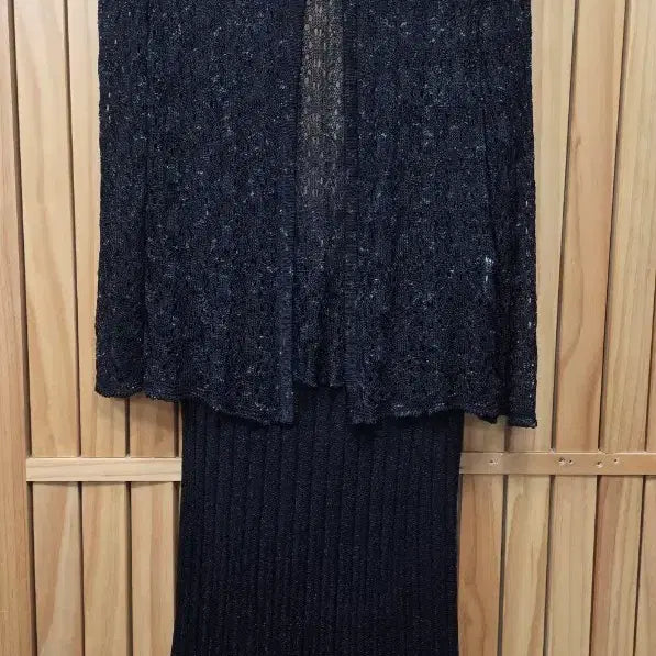 [BUNJANG] CARTH Women's Suit Set - Black Lace Jacket & Knit Skirt / CARTH 여성 정장 세트 블랙