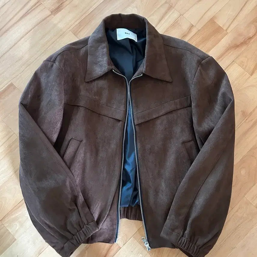 [BUNJANG] Plaket Suede Crop Jacket / (새상품) 플라켓 스웨이드 크롭 자켓
