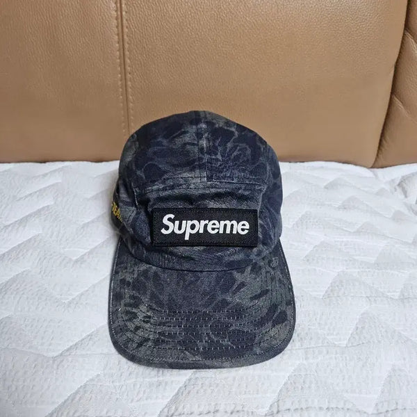 [BUNJANG] Supreme Military Camp Cap Camo Black / 슈프림 밀리터리 캠프캡 모자 볼캡 블랙 프림1 카모 22SS