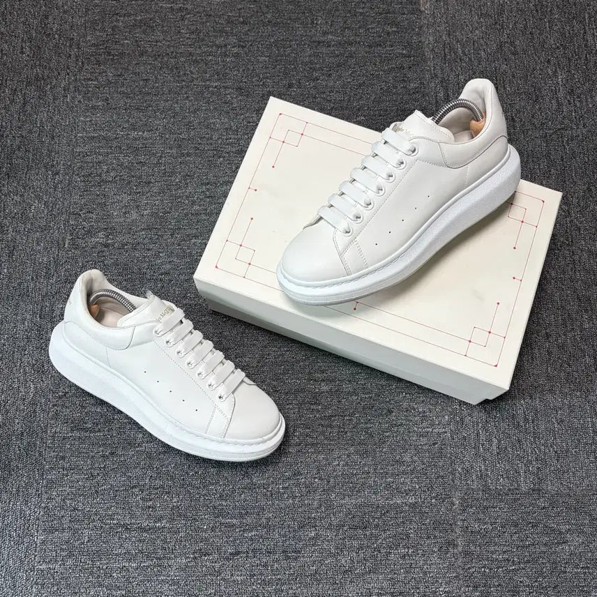 [BUNJANG] Alexander McQueen Oversize Sole White Tab Sneakers / [42/풀박스]알렉산더맥퀸 오버솔 화이트탭