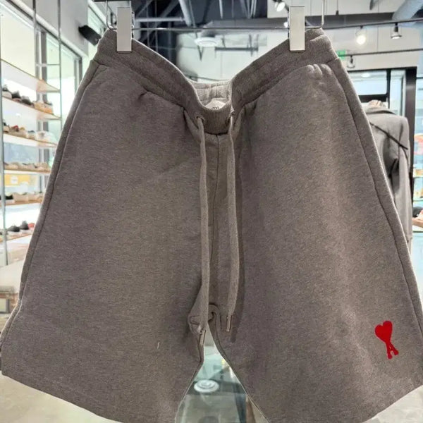 [BUNJANG] AMI Paris Heart Logo Organic Cotton Bermuda Shorts / 아미 하트 로고 반바지