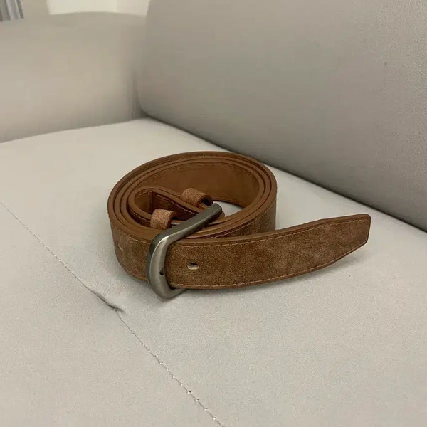 [BUNJANG] Camel Leather Belt / 카멜 벨트