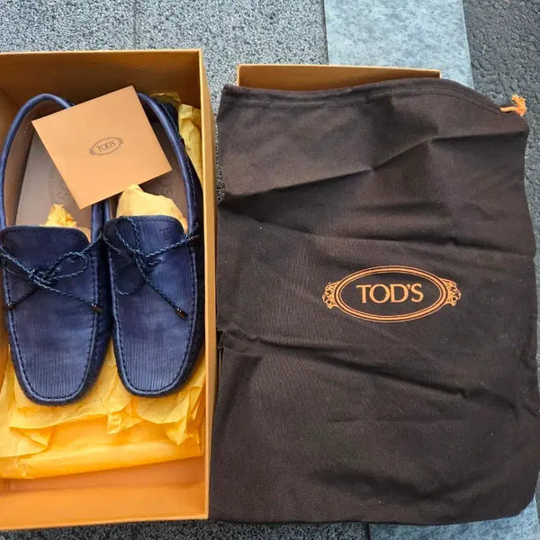 [BUNJANG] Tod's Lacetto Saffiano Leather Men's Driving Shoes Loafers / 토즈 라세토 사피아노 레더 남성용 드라이빙슈즈 로퍼 정장 결혼식