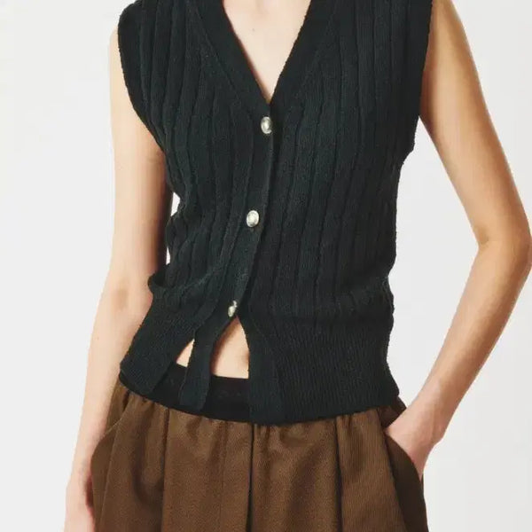 [BUNJANG] Setter Sleeveless Cardigan M / 세터 나시 가디건