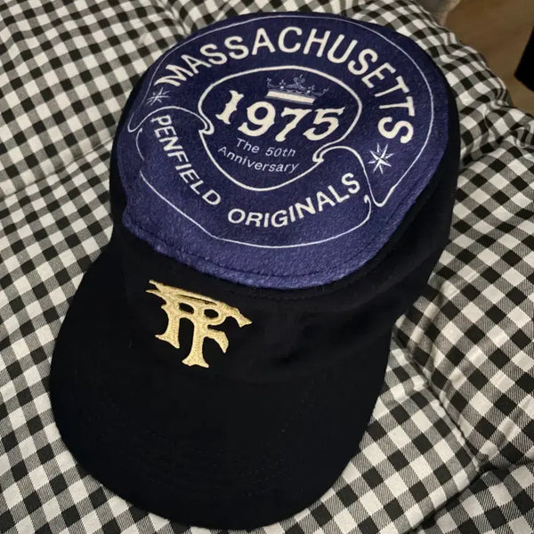 [BUNJANG] Penfield Founders Wool Filbox Cap Navy / 펜필드 파운더스 울 필박스 캡 네이비