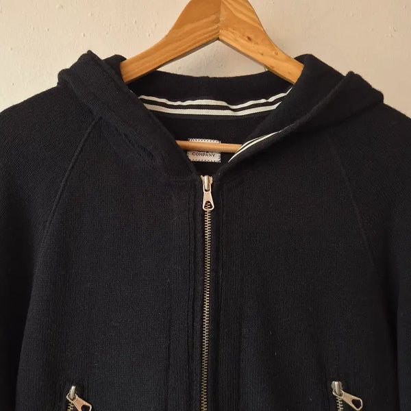 [BUNJANG] CP Company Men's Goggle Hoodie Zip-Up Wool Blend Cardigan Size 105 / 씨피컴퍼니 남성 고글후드집업 울가디건 105사이즈