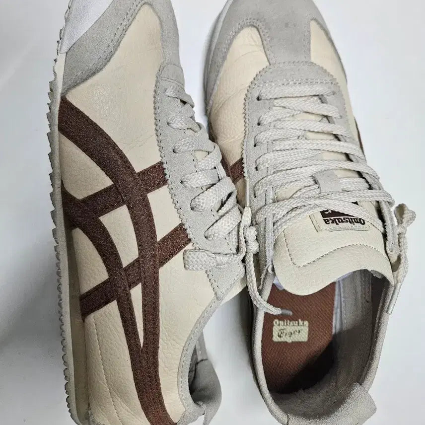 [BUNJANG] Onitsuka Tiger Mexico 66 Beige/Brown Sneakers / 오니츠카타이거 멕시코66