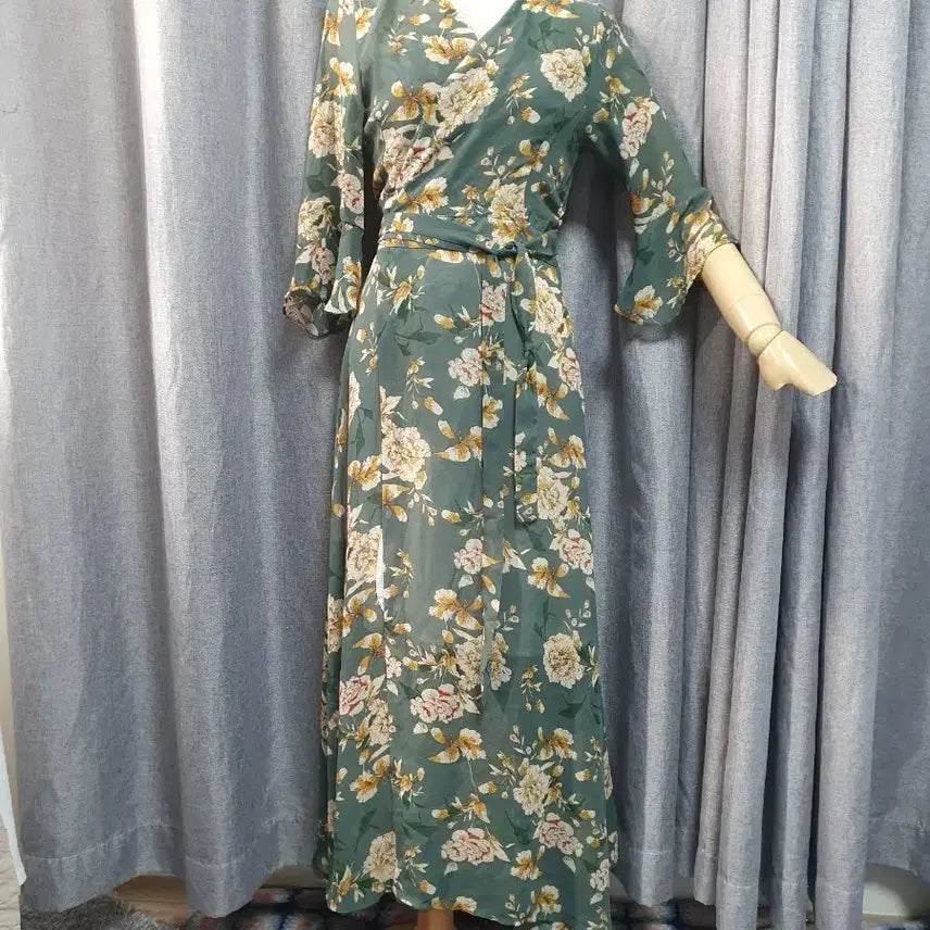 [BUNJANG] Green Lab Maxi Dress / 그린 랩 맥시 원피스
