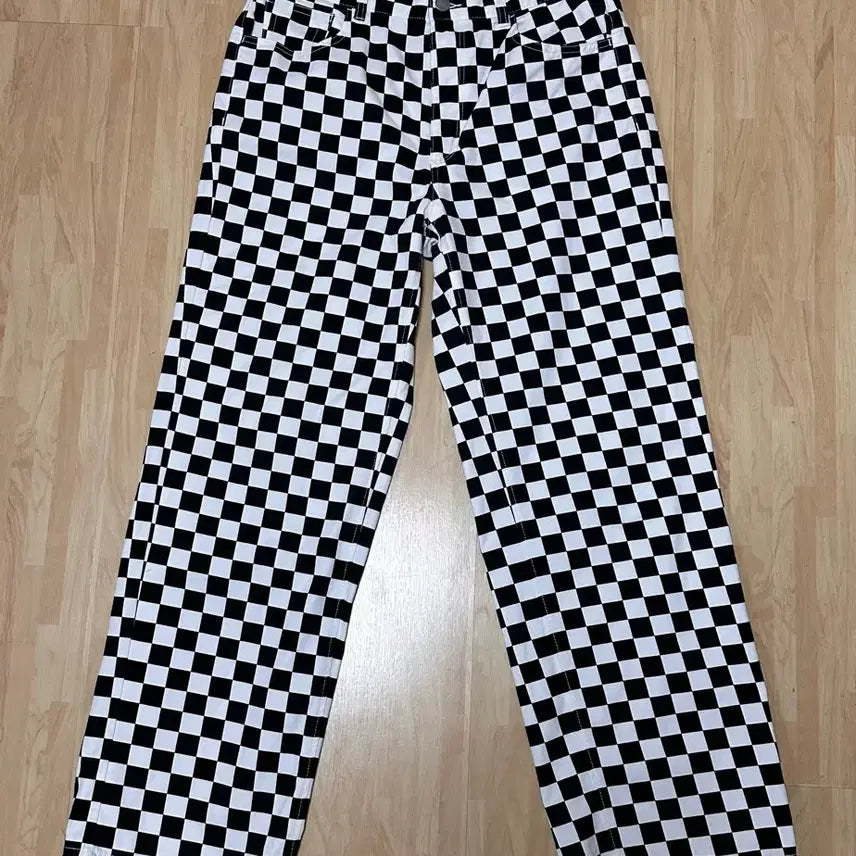 [BUNJANG] GU Checkerboard Pattern Pants / 체커보드 팬츠