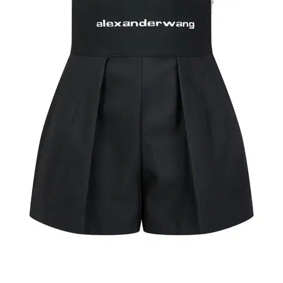 [BUNJANG] Alexander Wang Black Logo Band Safari Shorts Size 6 / 정품 알렉산더왕 블랙 로고밴딩 사파리 쇼츠 미디움 사이즈6