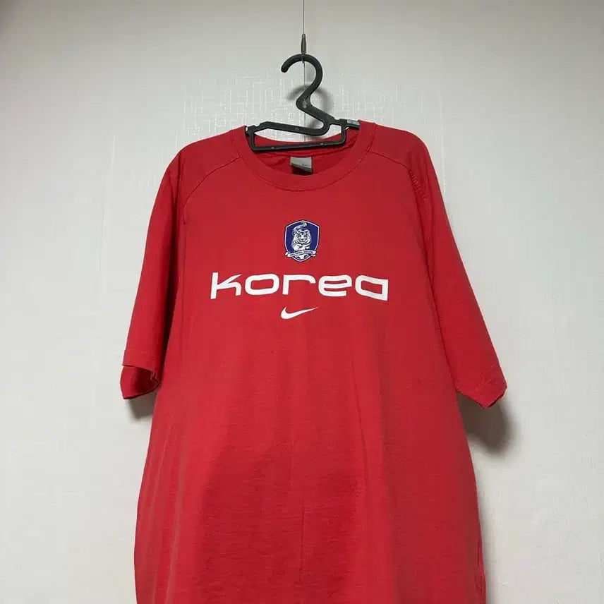 [BUNJANG] Nike Korea Red Long Sleeve T-Shirt / 나이키 코리아 붉은색 긴팔 티셔츠