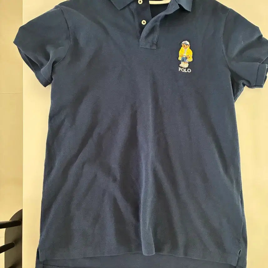 [BUNJANG] Polo Ralph Lauren Bear Short-Sleeve Polo Shirt Navy / 폴로 랄프로렌 베어 반팔 카라티 네이비