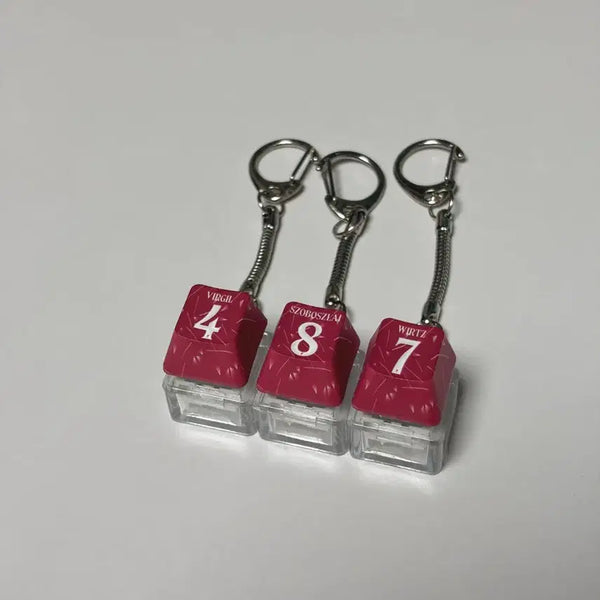 [BUNJANG] Premier League Liverpool FC Player Keycap Keyring / 프리미어리그 리버풀 유니폼 키캡 키링 | 반다이크 소보슬라이 비르츠