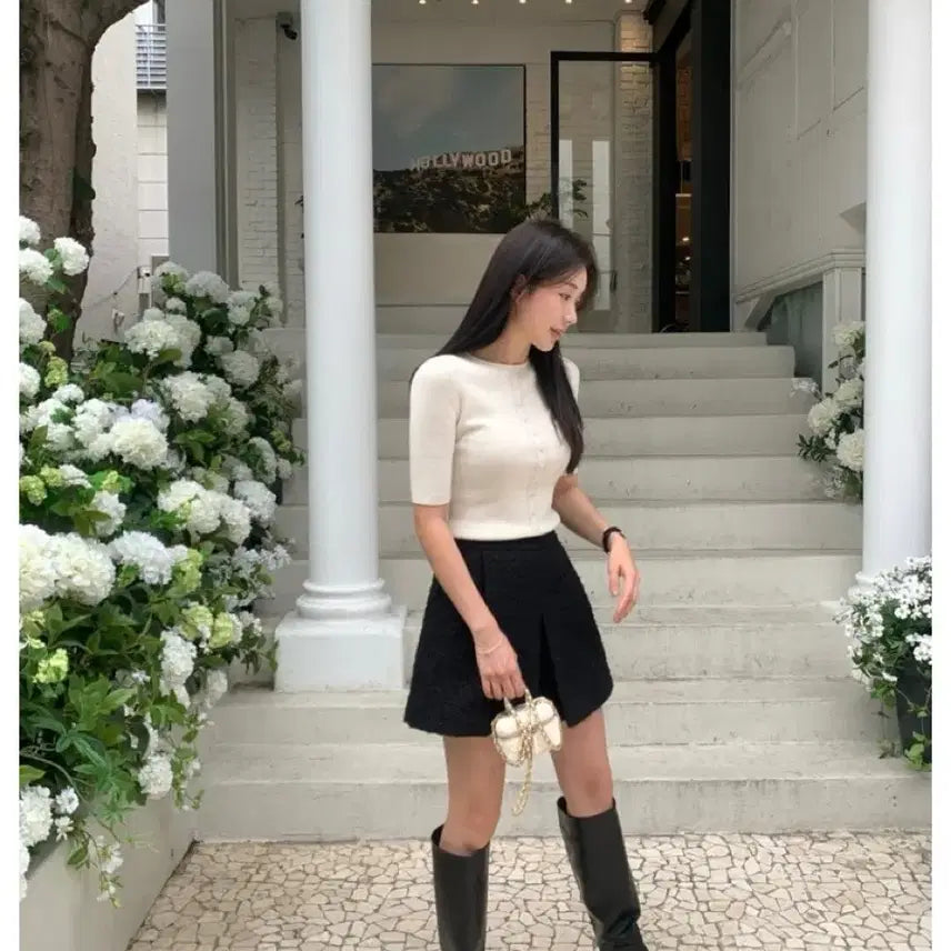 [BUNJANG] Rietta Viv Short Sleeve Knit / 리에뜨 비브 반팔니트
