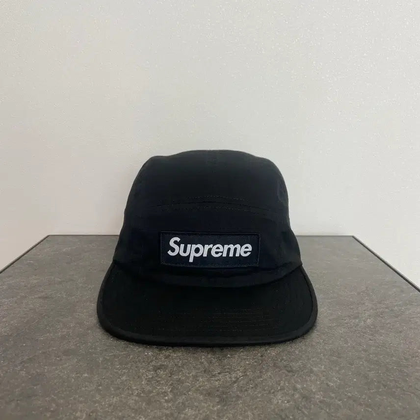 [BUNJANG] Supreme Box Logo Camp Cap Hat Military Black / (OS) 슈프림 박스로고 캠프캡 모자 밀리터리 블랙