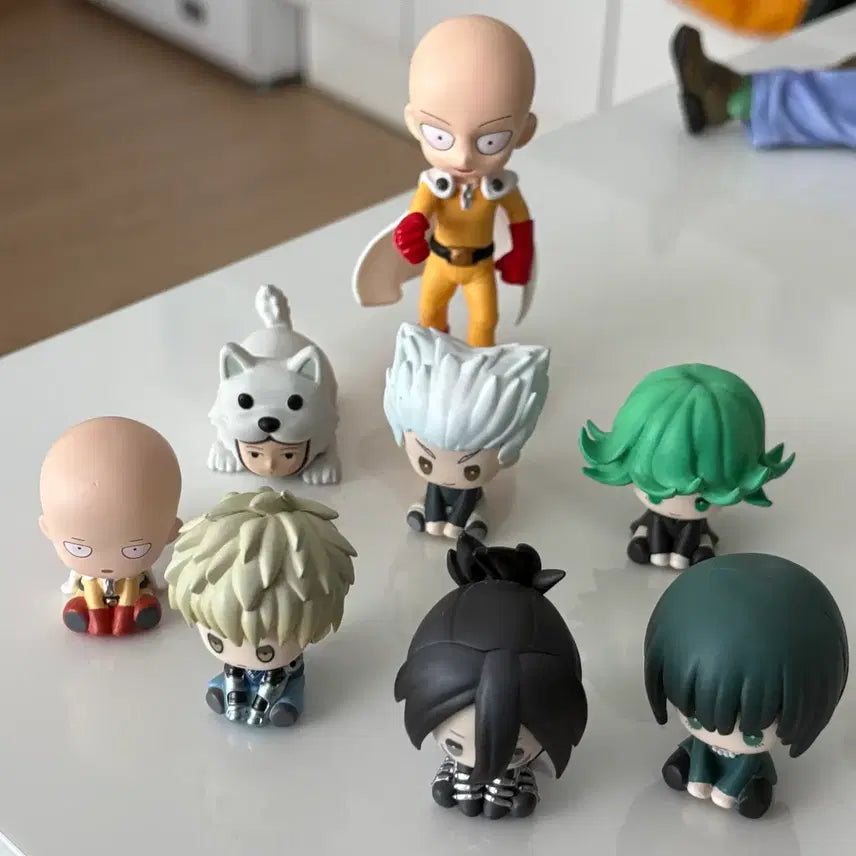 [BUNJANG] One-Punch Man Gacha Figure Set (8 Types) / 원펀맨 가챠 피규어 8종 일괄