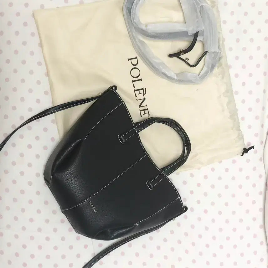 [BUNJANG] Polène Tonca Nano Textured Leather Tote Bag / 당일배송) 폴렌느 심 토트 나노 블랙 텍스처드