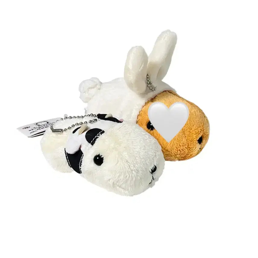 [BUNJANG] Cow Capybara Plush Keychain / [고전] 젖소 카피바라상 인형 키링