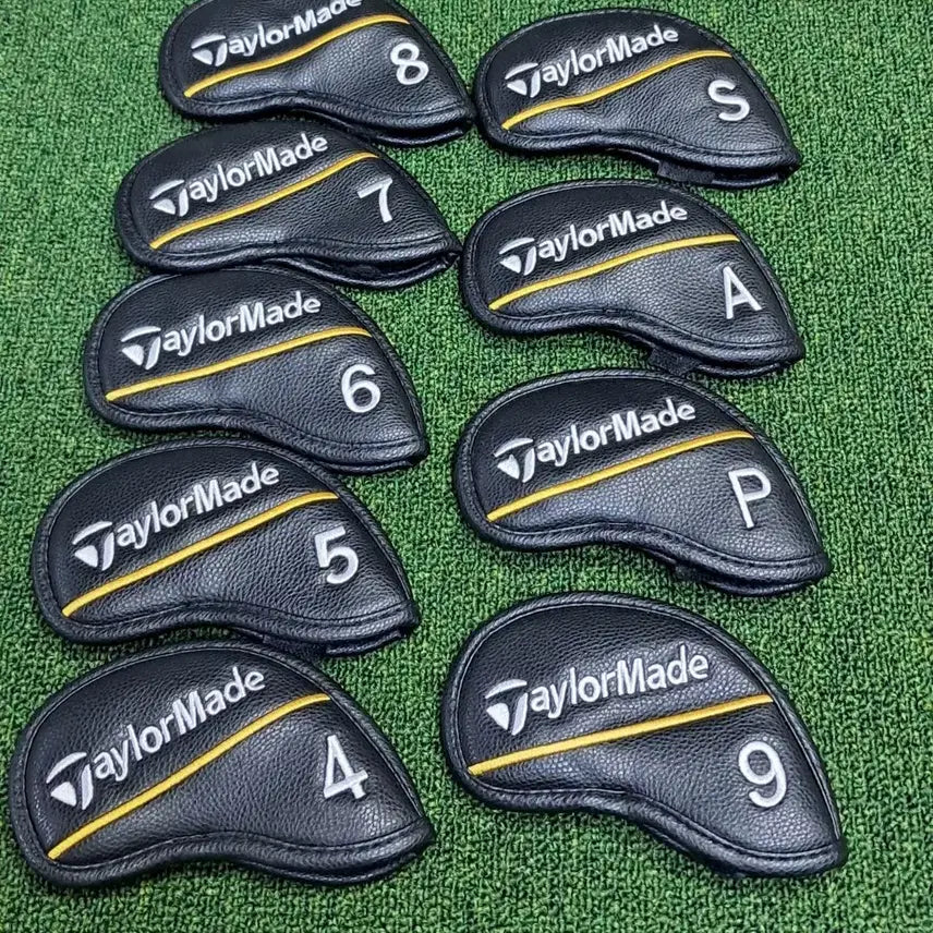 [BUNJANG] TaylorMade Golf Iron Headcover Set (4-9, A, S, P) / 테일러메이드 골프 아이언 헤드 커버 4-9, A, S, P 세트