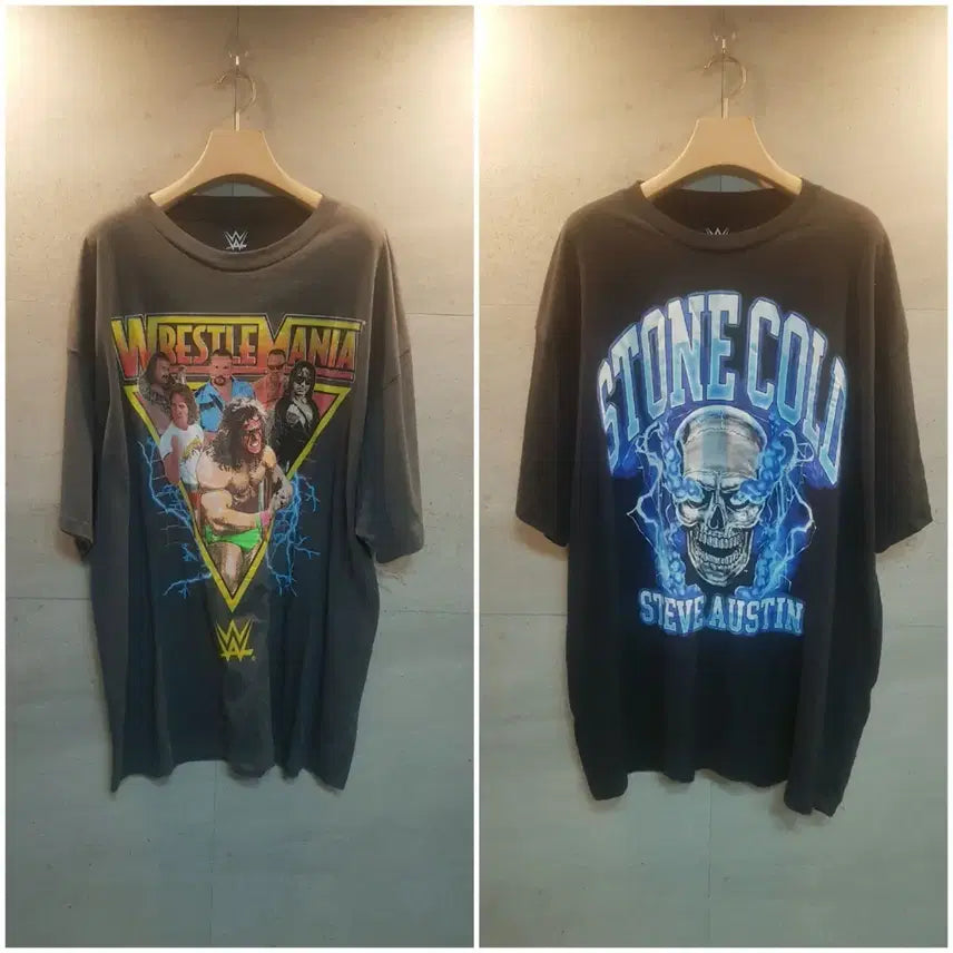 [BUNJANG] WWE WrestleMania Graphic T-Shirt / 초래어. WWE 레슬매니아 반팔티.