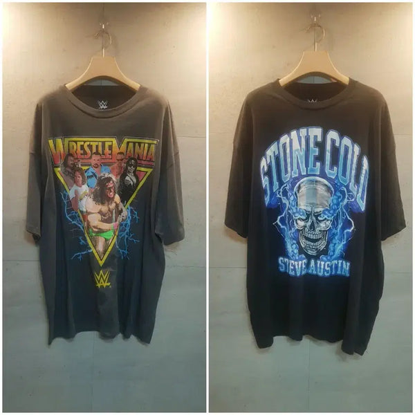 [BUNJANG] WWE WrestleMania Graphic T-Shirt / 초래어. WWE 레슬매니아 반팔티.