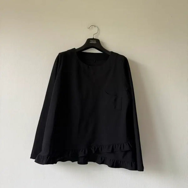 [BUNJANG] Frill Pocket Blouse / 프릴포켓블라우스