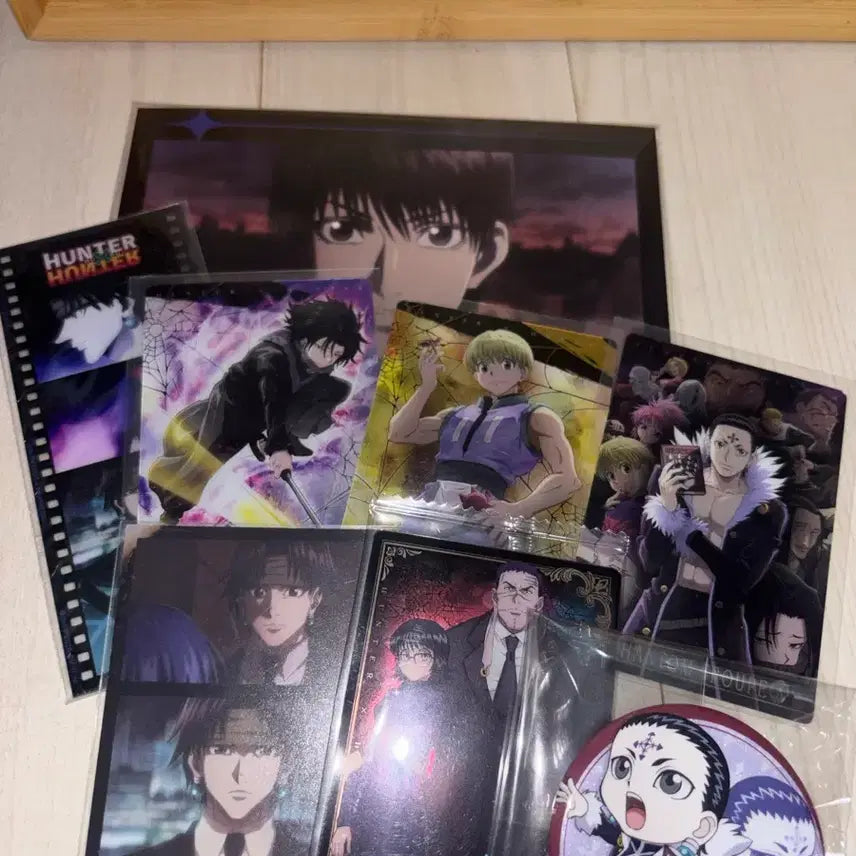 [BUNJANG] Hunter x Hunter Phantom Troupe Chrollo Itajaka Can Badge Set / 헌터x헌터 클로로 환영여단 이타쟈가 캔뱃지 세트