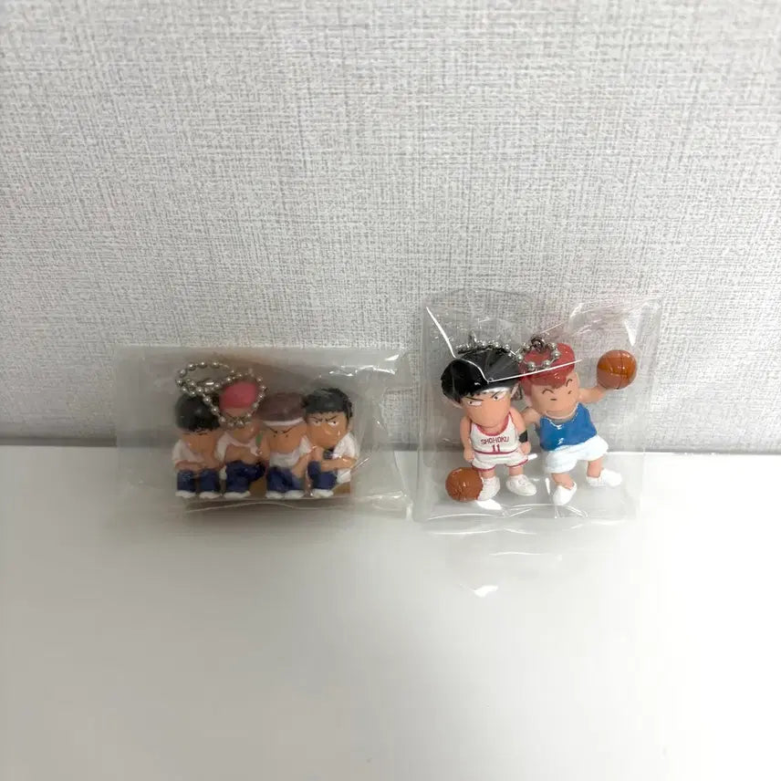 [BUNJANG] Slam Dunk Taeyong Seo, Baekho Kang, Taesup Song, Daeman Jeong Rakjae Gundan Figure Keychain Set / 슬램덩크 슬덩 서태웅 강백호 송태섭 정대만 낙제군단 피규어 키링