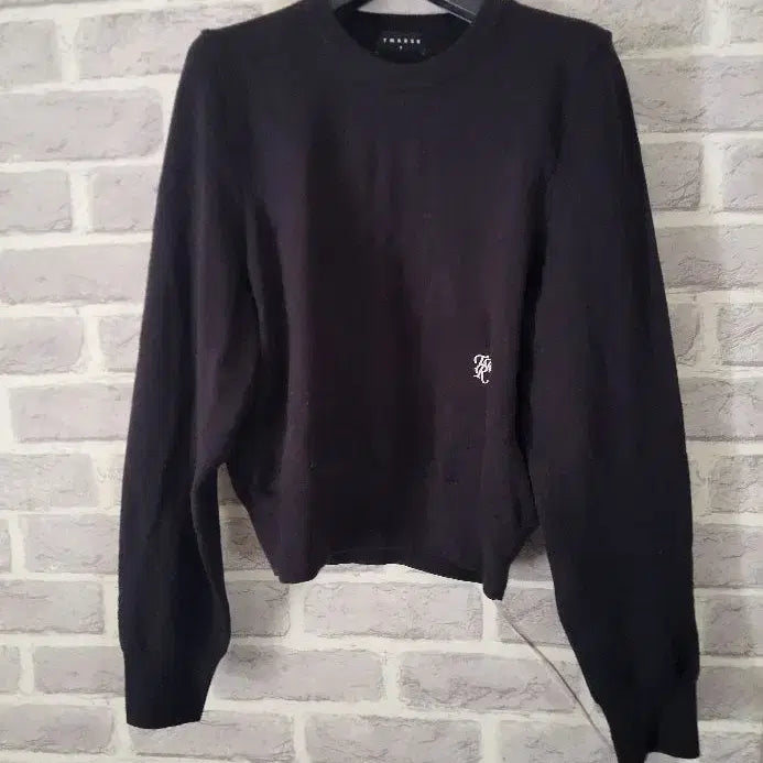 [BUNJANG] TMAKER Black Round Knit 90 / TMAKER 블랙 라운드니트90/알뜰한여우