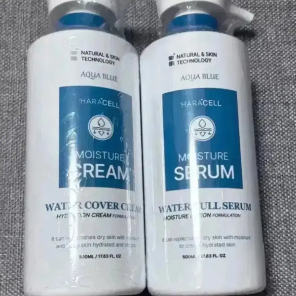 [BUNJANG] Haracell Moisture Cream/Serum Set / 하라셀 아쿠아블루 모이스처 크림/세럼