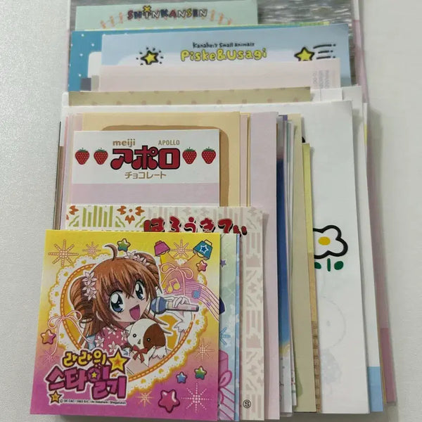 [BUNJANG] 115-Sheet Assorted Design Memo Pad Set / 떡메모지 무중복 메모지믹스 115장 세트 도안사진참고