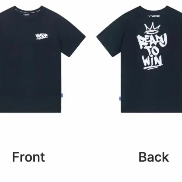 [BUNJANG] Victor Unisex Badminton Short Sleeve T-Shirt Black Size 85 / 배드민턴 빅터 남녀공용 반팔티 새제품