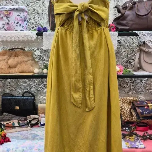 [BUNJANG] Simplicite Linen Long Dress / SIMPLICITE 린넨 롱원피스(FREE)