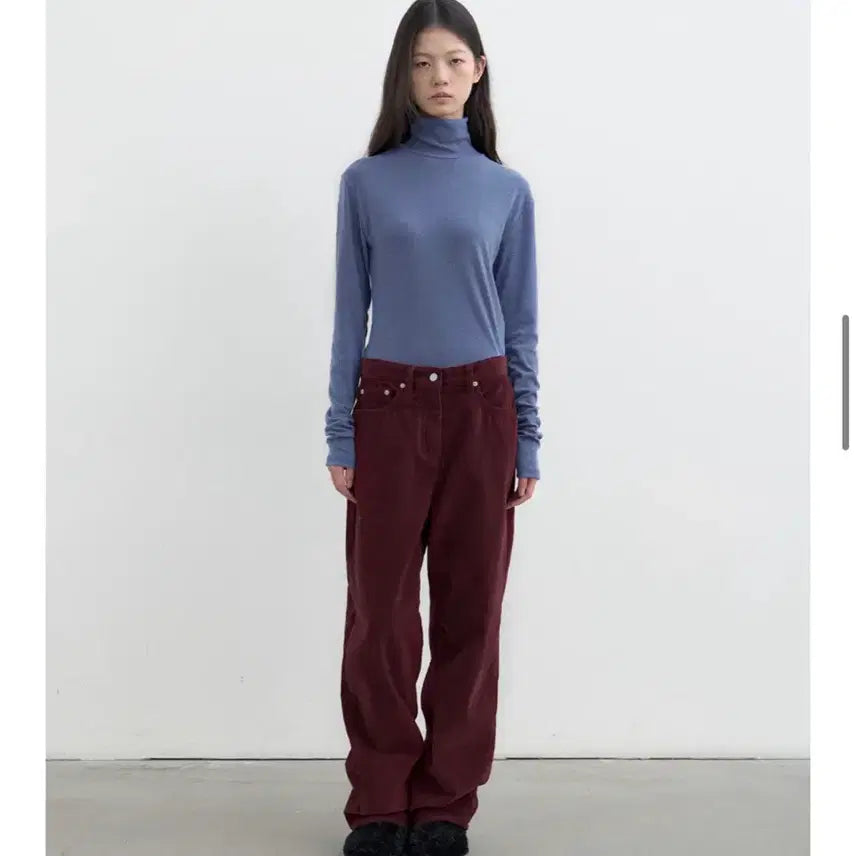 [BUNJANG] FORER CLASSIC Corduroy Pants (Burgundy) / 포저 클래식 코듀로이 팬츠 (버건디)